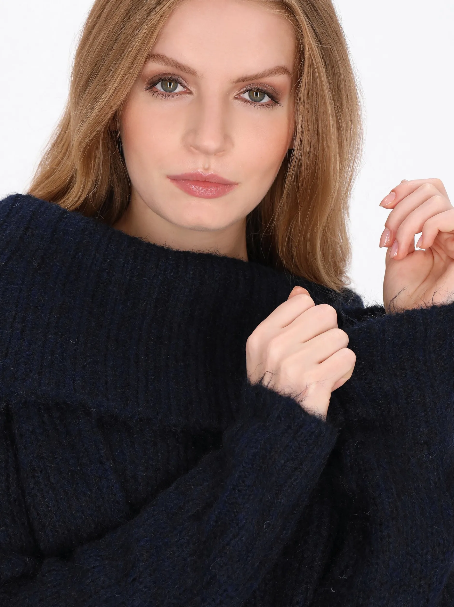 Dreimaster Damen Pullover in marine