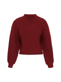 Dreimaster Damen Pullover in bordeaux