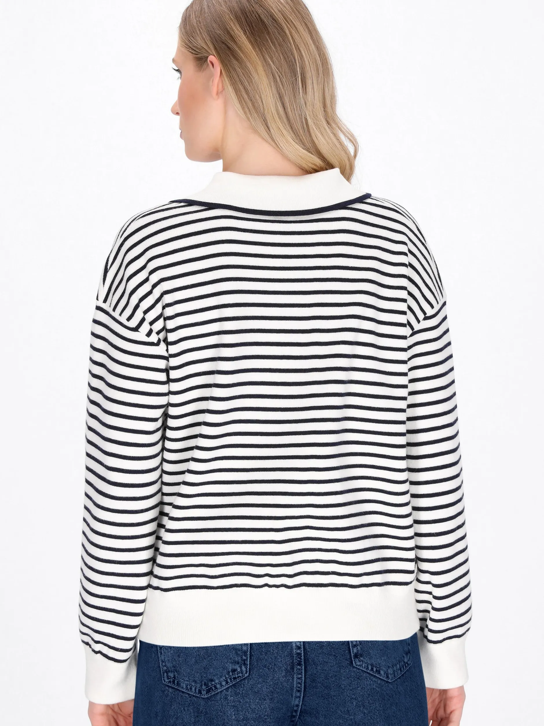 Dreimaster Damen Pullover in weiß