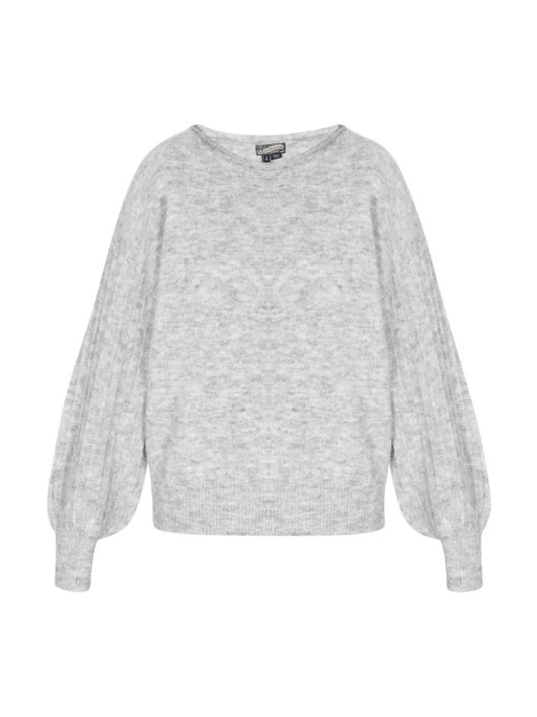 Dreimaster Damen Pullover in grau