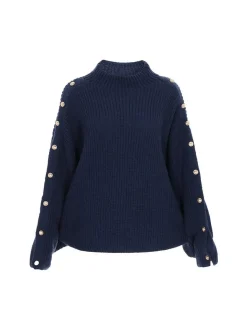 Dreimaster Damen Pullover in marine