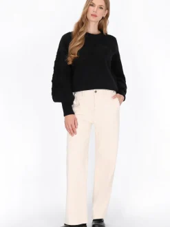 Dreimaster Damen Pullover in schwarz