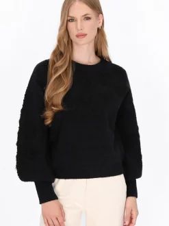 Dreimaster Damen Pullover in schwarz
