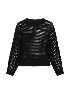 Dreimaster Damen Pullover in schwarz