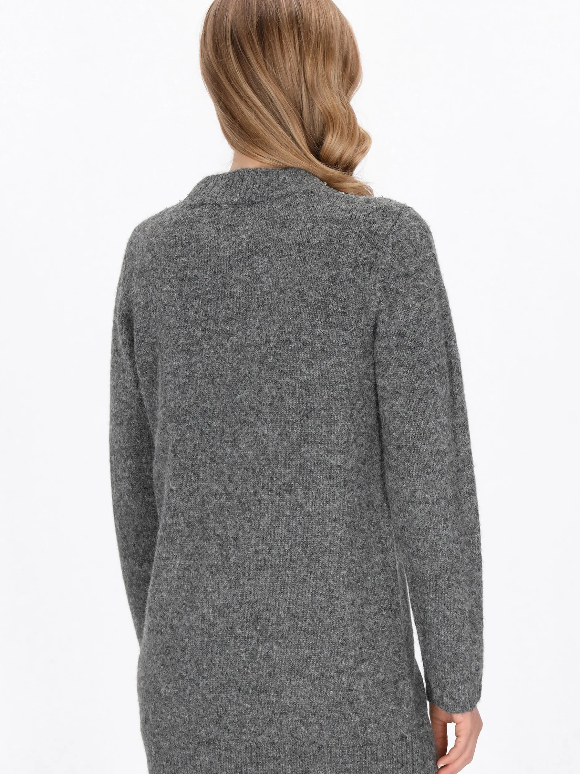 Dreimaster Damen Pullover in grau