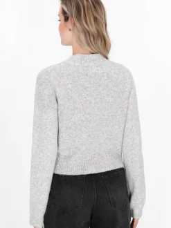 Dreimaster Damen Pullover in grau