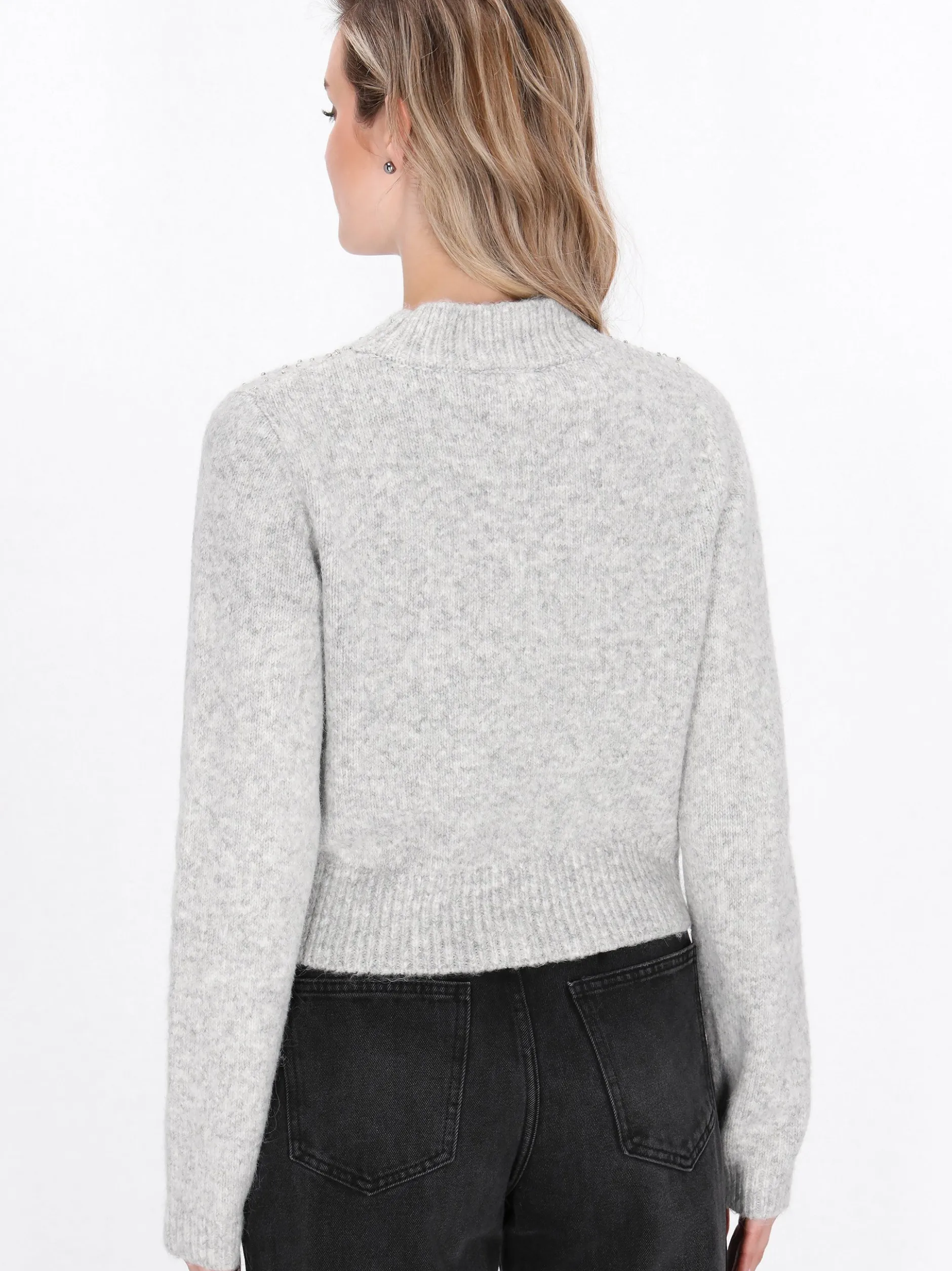 Dreimaster Damen Pullover in grau