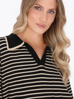 Dreimaster Damen Pullover in schwarz