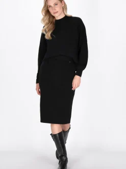 Dreimaster Damen Pullover in schwarz
