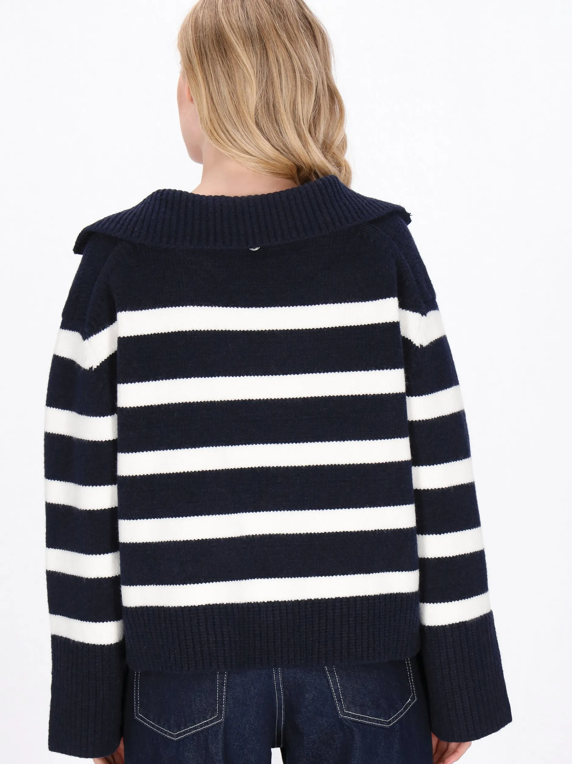 Dreimaster Damen Pullover in blau