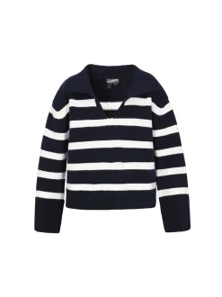 Dreimaster Damen Pullover in blau