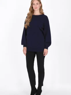 Dreimaster Damen Pullover in marine