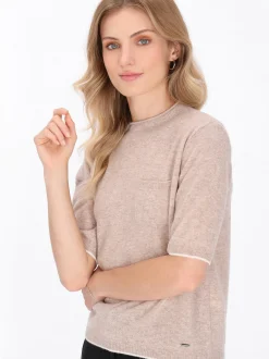 Dreimaster Damen Pullover in beige