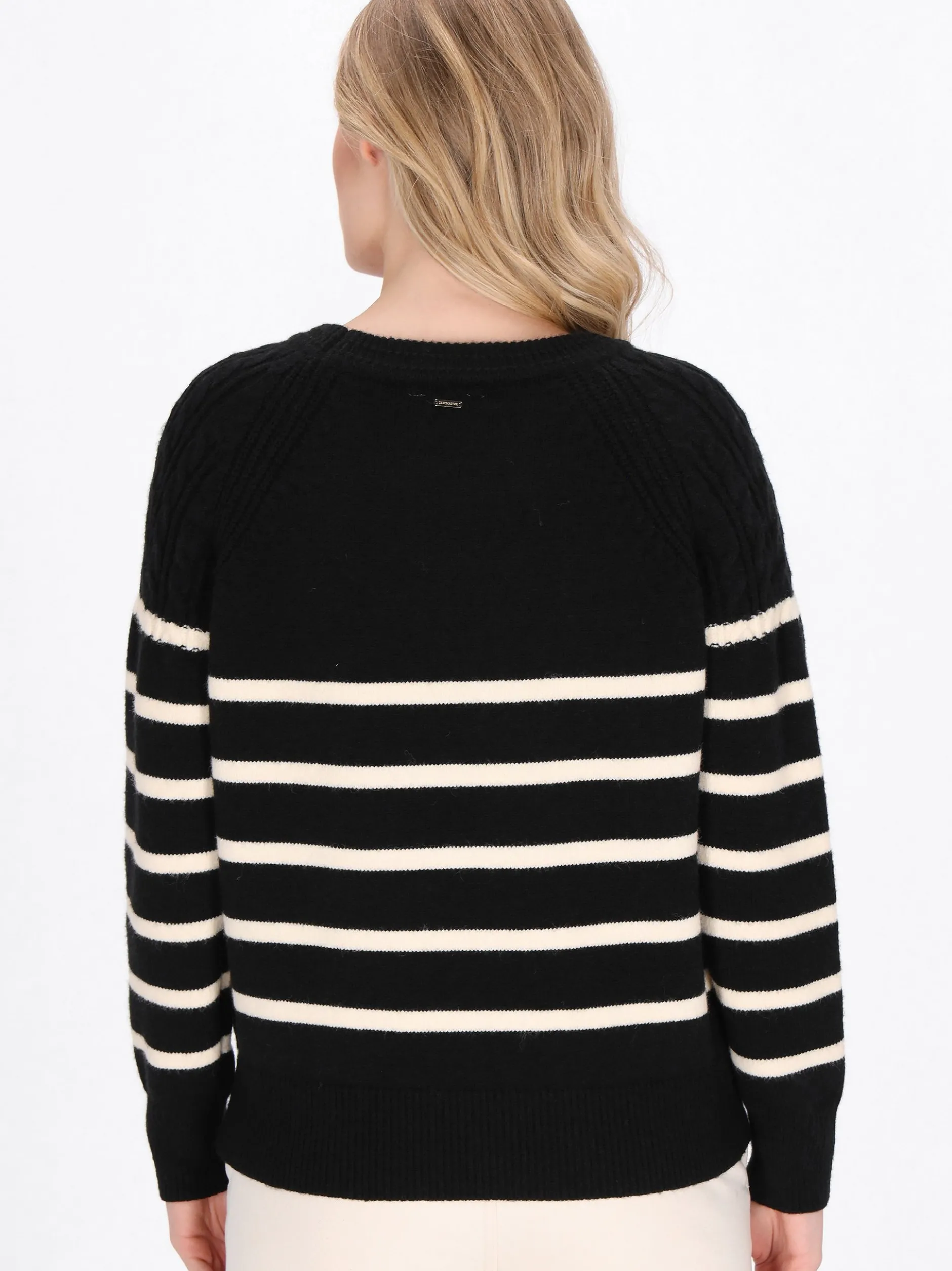 Dreimaster Damen Pullover in schwarz