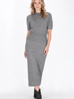 Dreimaster Damen Pullover in grau - Ausschnitt: Rundhals
