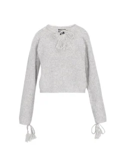 Dreimaster Damen Pullover in grau