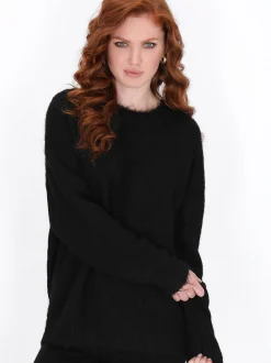 Dreimaster Damen Pullover in schwarz