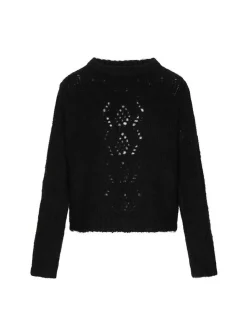Dreimaster Damen Pullover in schwarz
