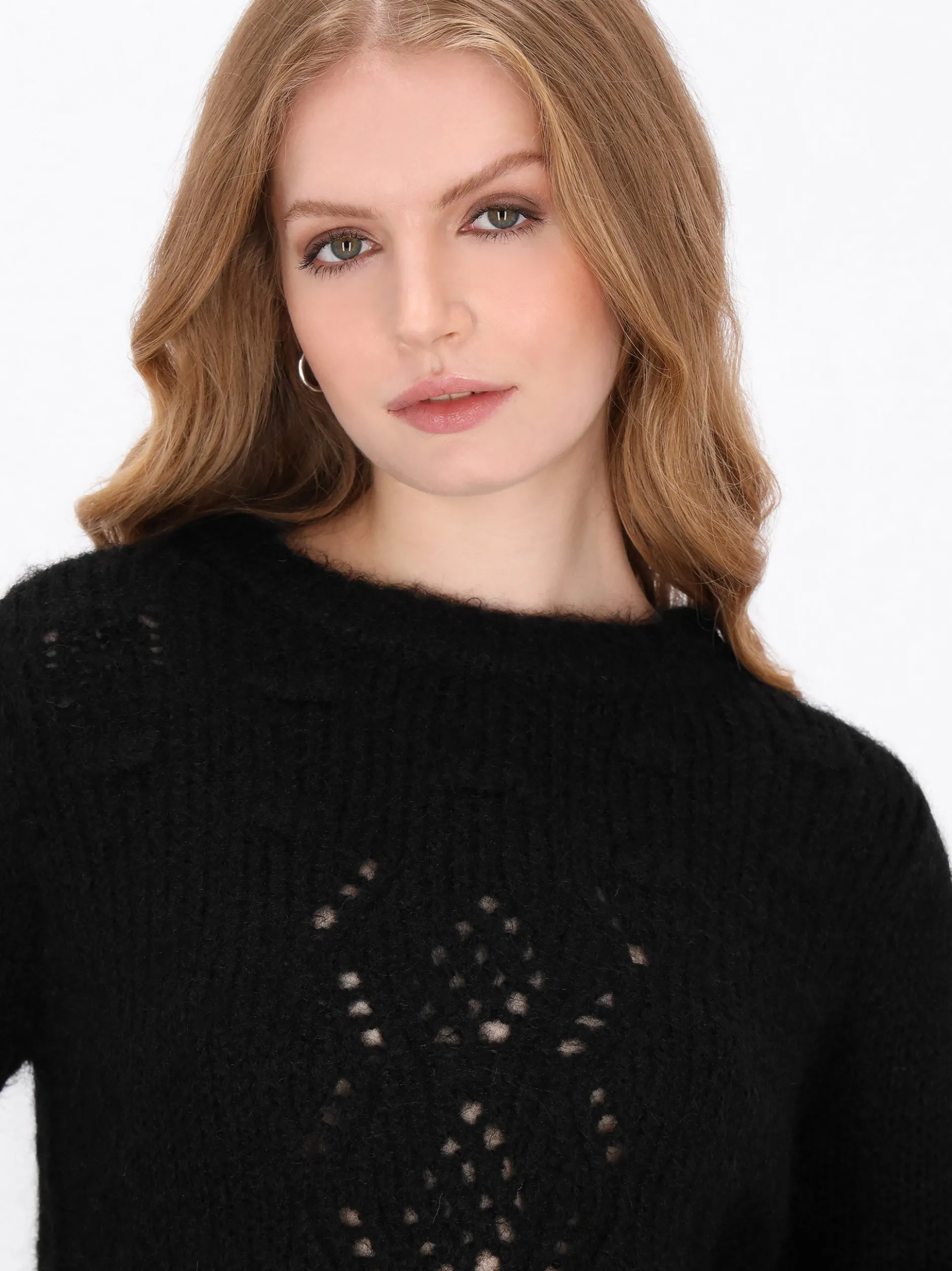 Dreimaster Damen Pullover in schwarz