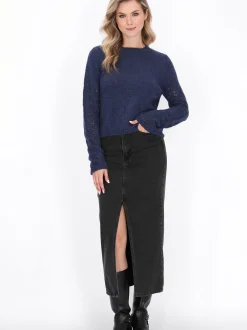 Dreimaster Damen Pullover in marine