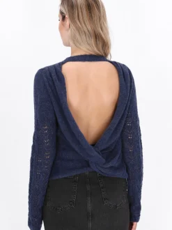 Dreimaster Damen Pullover in marine