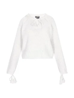 Dreimaster Damen Pullover in weiß