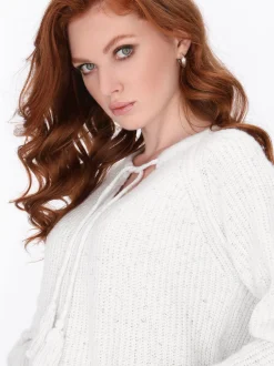 Dreimaster Damen Pullover in weiß