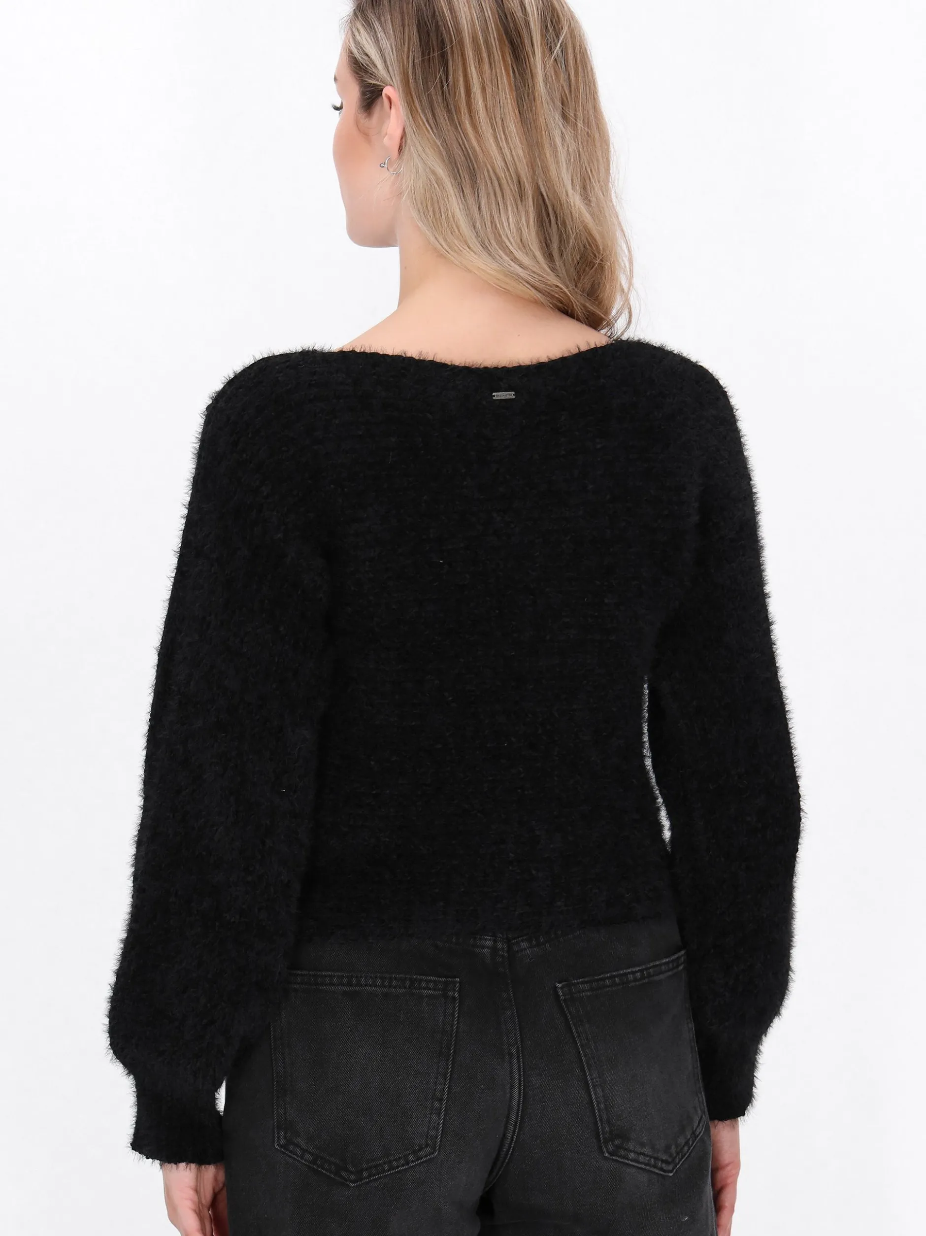 Dreimaster Damen Pullover in schwarz