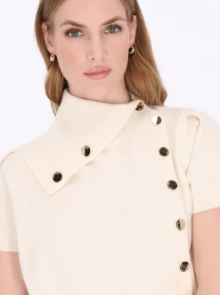 Dreimaster Damen Pullover in weiß