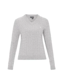 Dreimaster Damen Pullover in grau