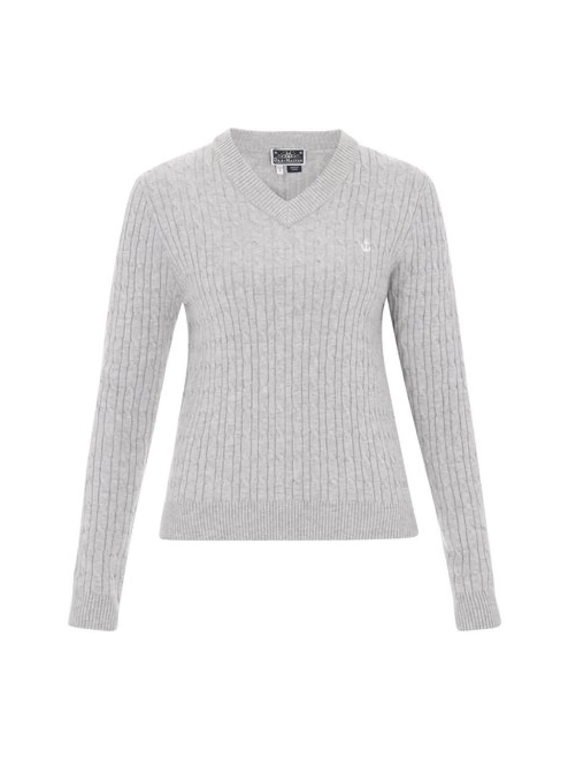 Dreimaster Damen Pullover in grau