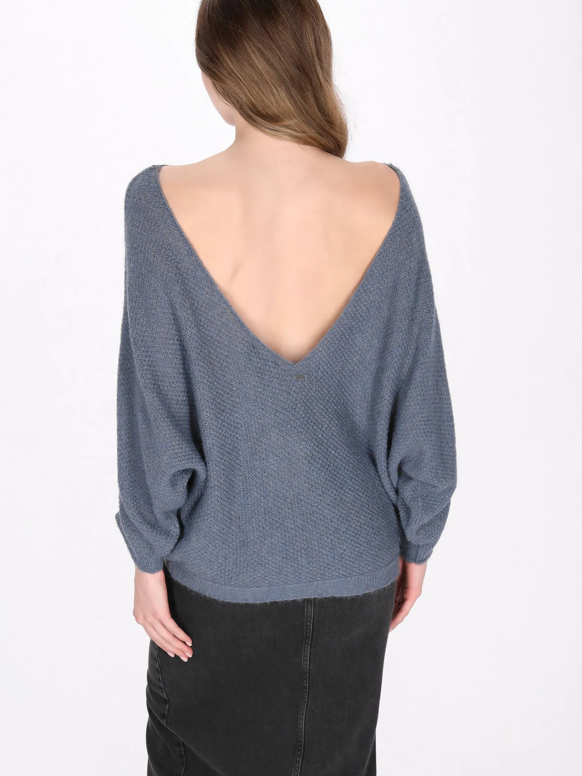 Dreimaster Damen Pullover in blau