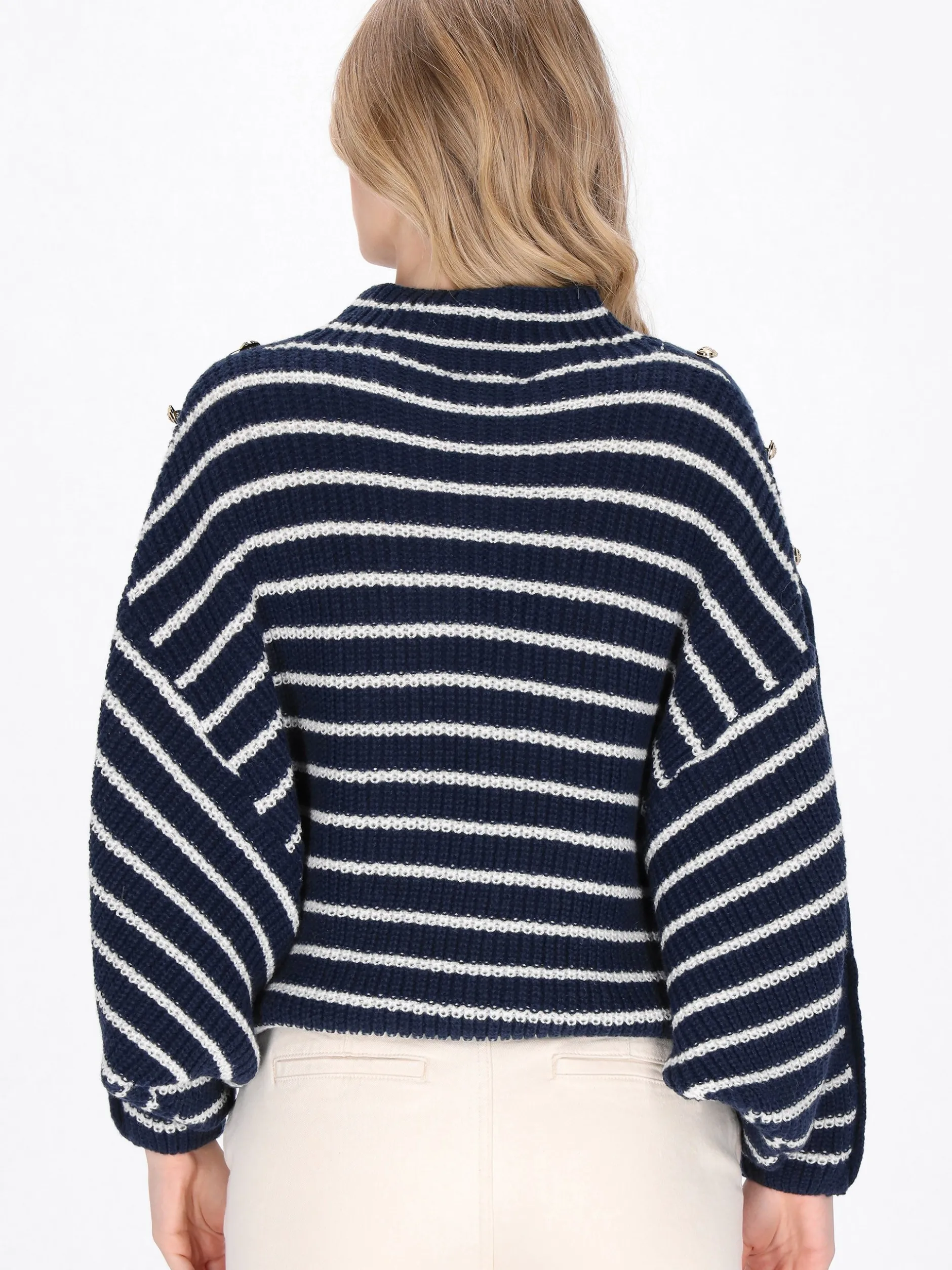 Dreimaster Damen Pullover in marine