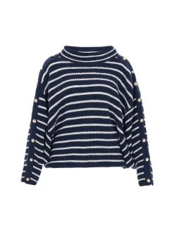 Dreimaster Damen Pullover in marine