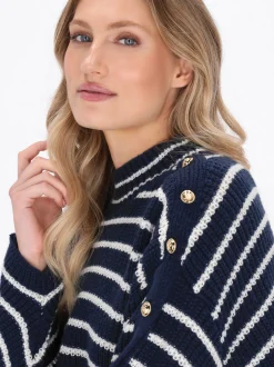 Dreimaster Damen Pullover in marine