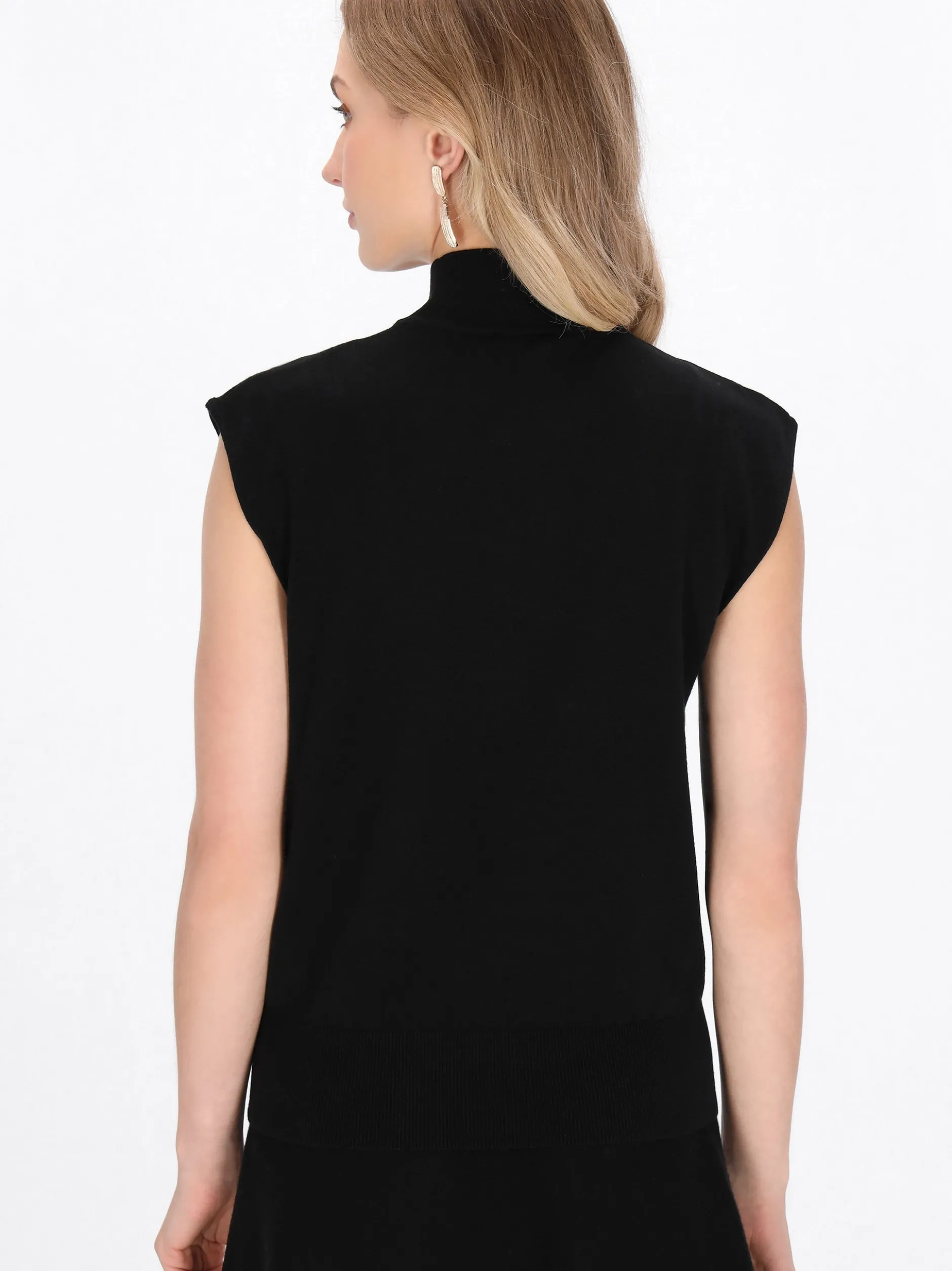 Dreimaster Damen Pullunder in schwarz