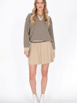 Dreimaster Damen Rock in beige