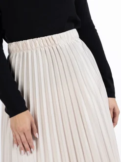 Dreimaster Damen Rock in beige - Länge: lang
