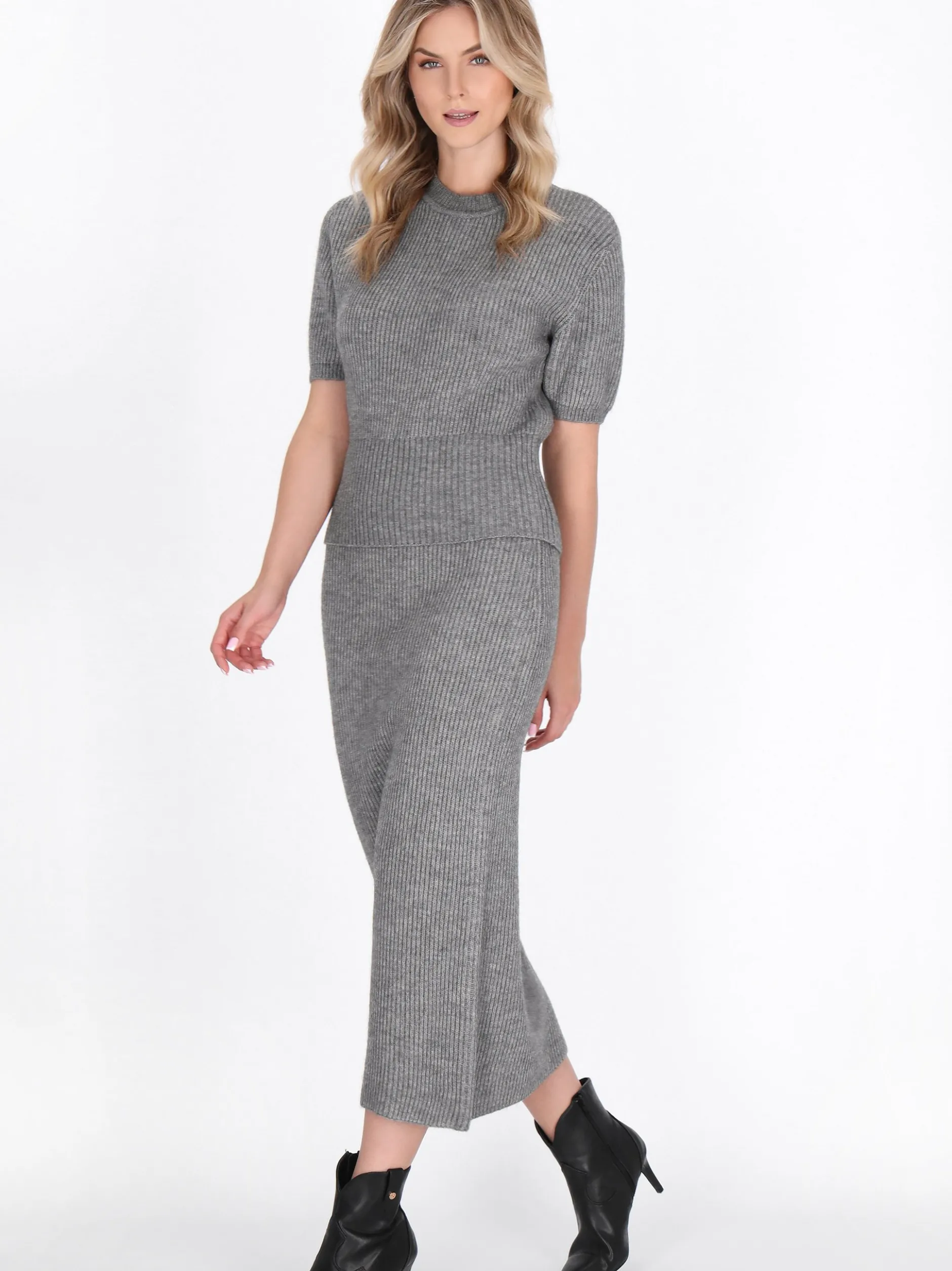 Dreimaster Damen Rock in grau