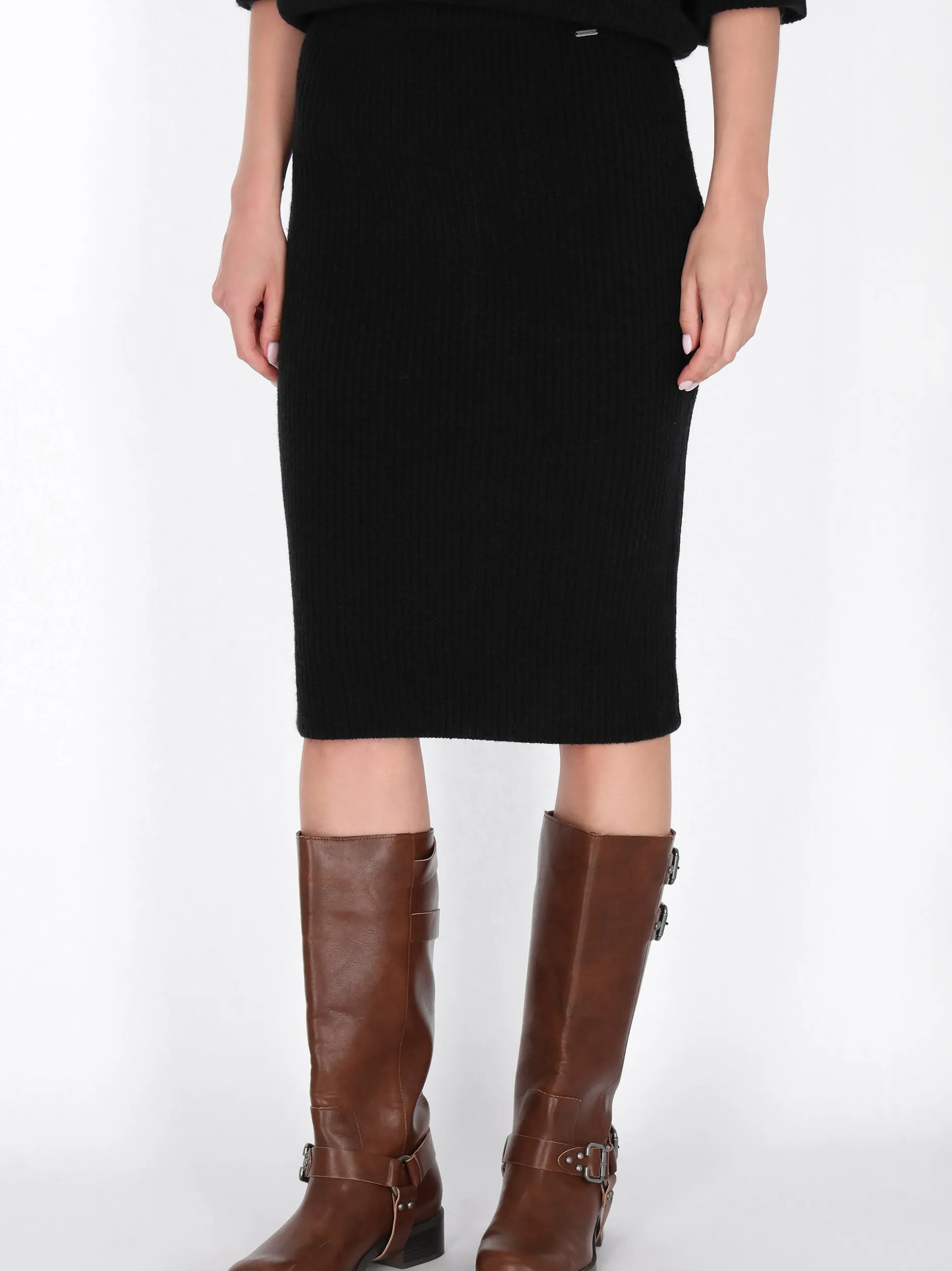 Dreimaster Damen Rock in schwarz