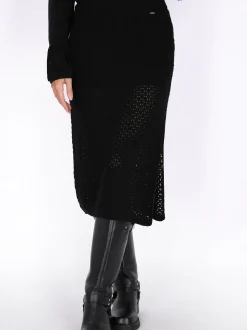 Dreimaster Damen Rock in schwarz