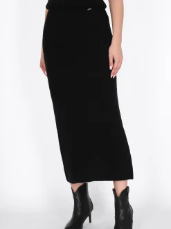 Dreimaster Damen Rock in schwarz