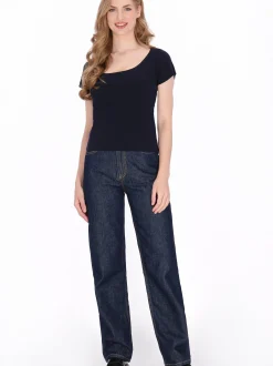 Dreimaster Damen Shirt in schwarz