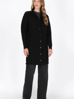 Dreimaster Damen Strickjacke in schwarz