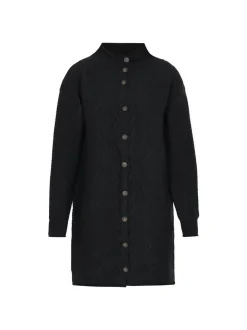 Dreimaster Damen Strickjacke in schwarz