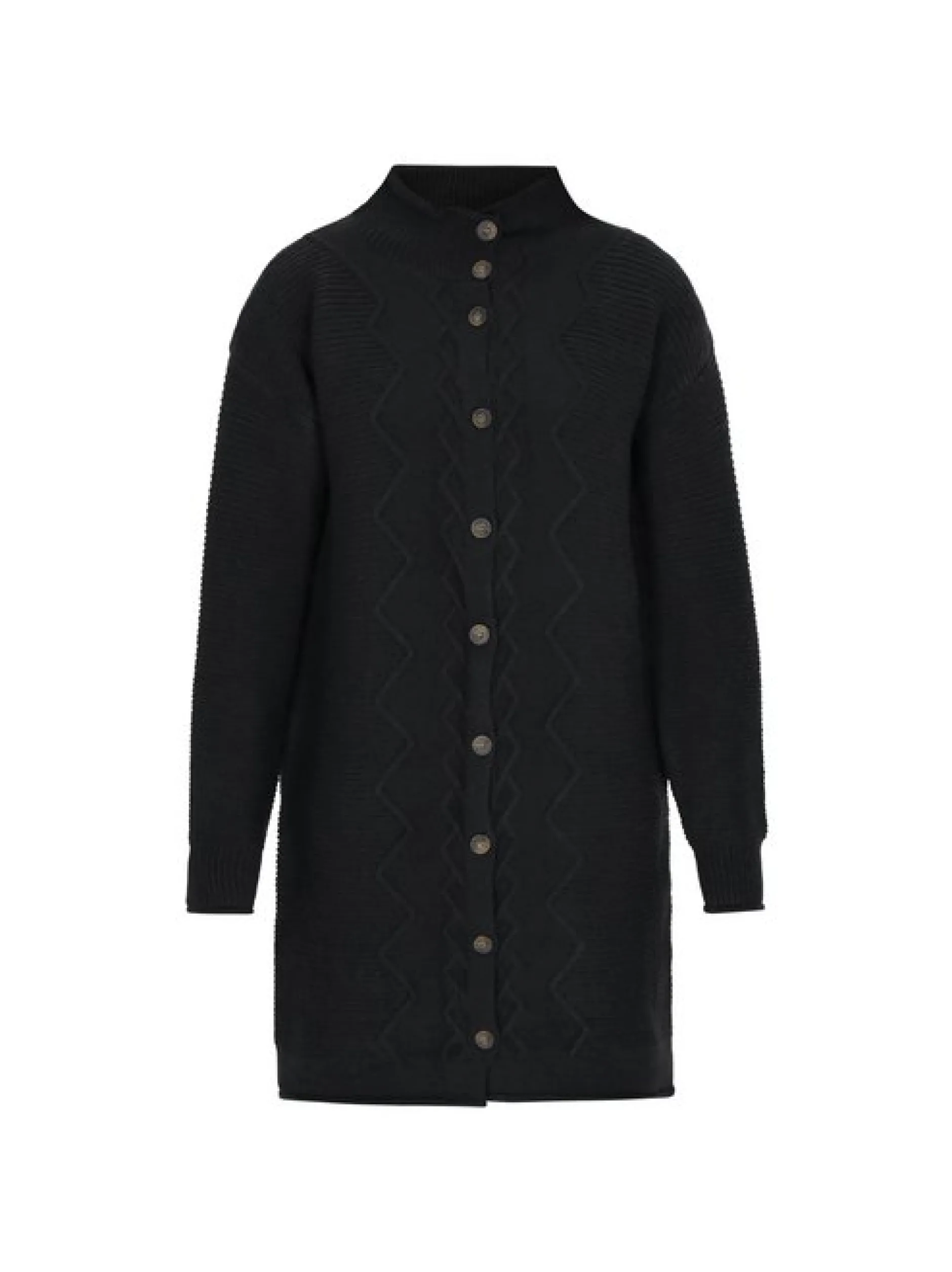 Dreimaster Damen Strickjacke in schwarz