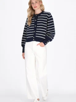Dreimaster Damen Strickjacke in marine