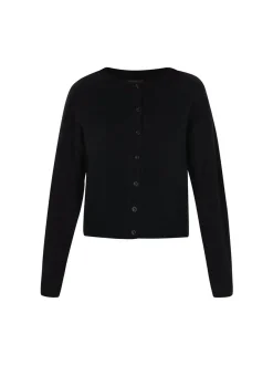 Dreimaster Damen Strickjacke in schwarz