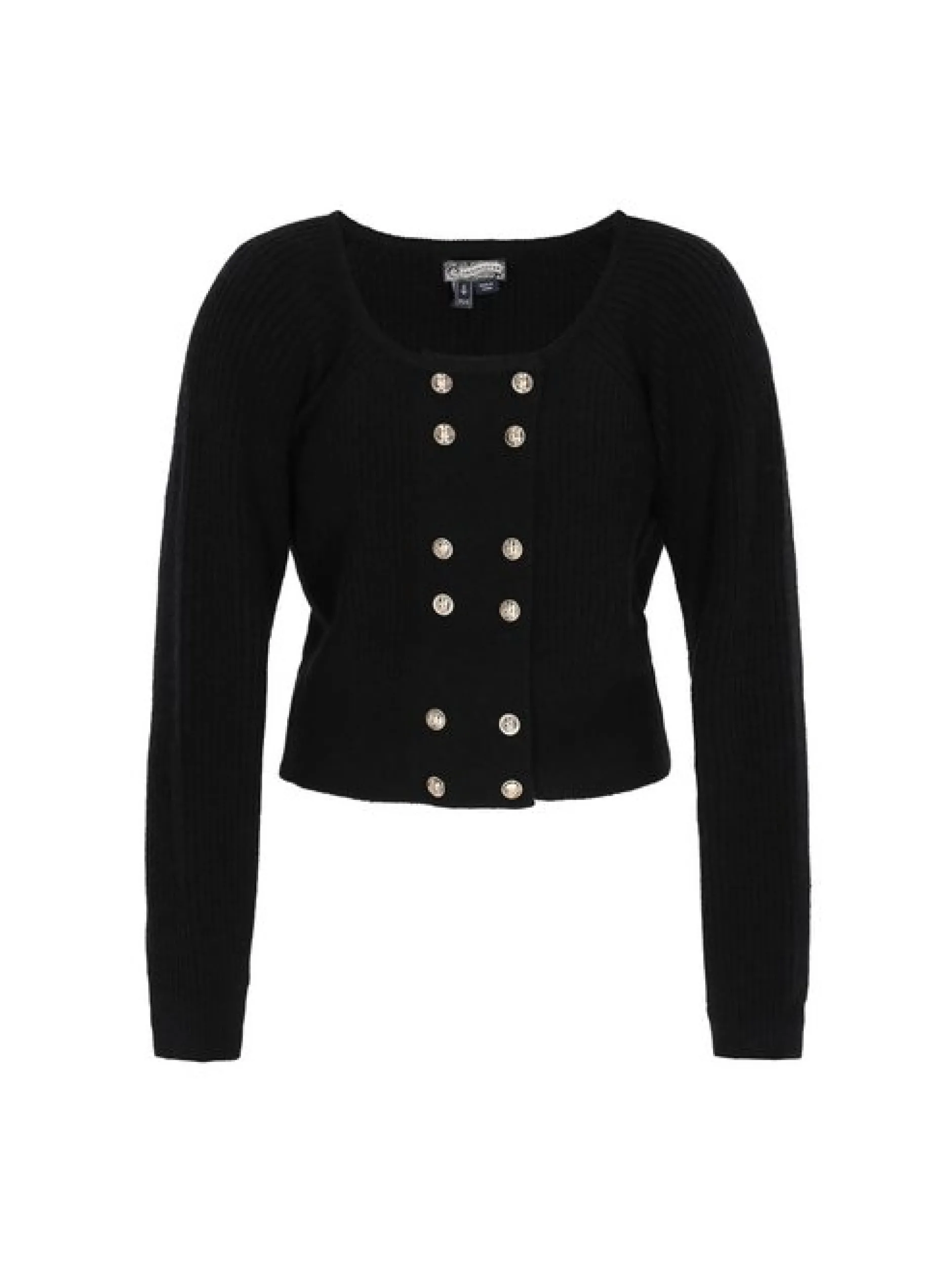 Dreimaster Damen Strickjacke in schwarz