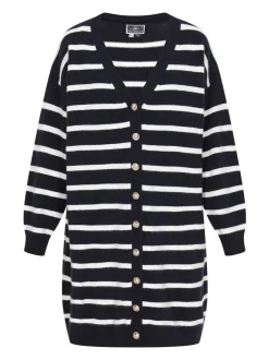 Dreimaster Damen Strickjacke in blau